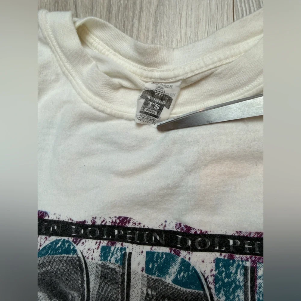 Vintage World Ts Dolphin St Simons‎ Island Santa Rosa Beach T-Shirt White XL